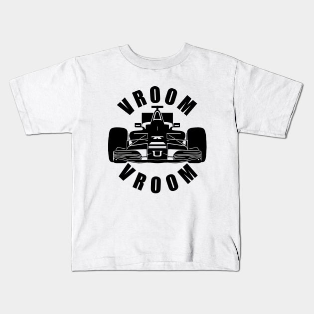 Vroom Vroom Formula 1 Kids T-Shirt by TMBTM